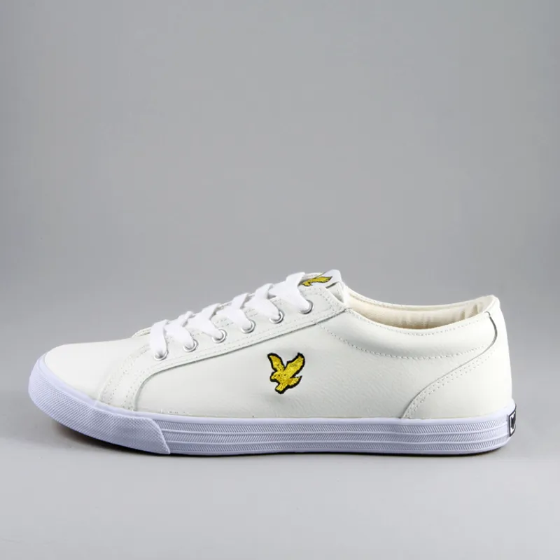 Lyle and Scott Halket Leather - White-2